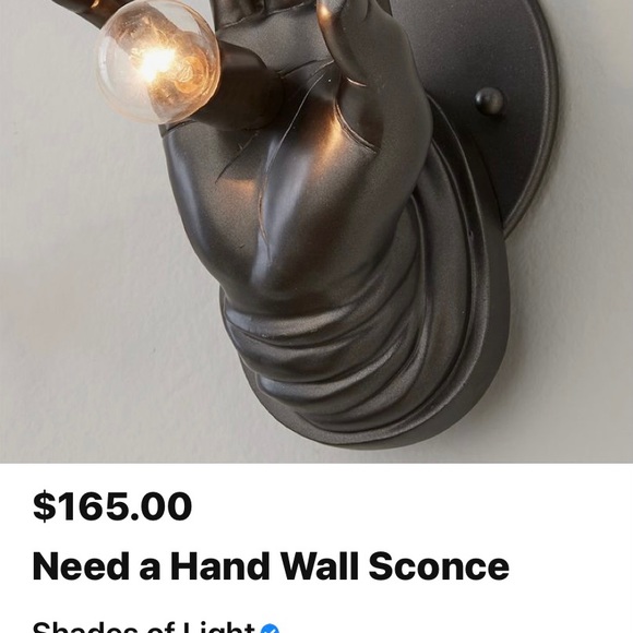 Shades of Light Wall light. Bronze metal. New! - Picture 1 of 1